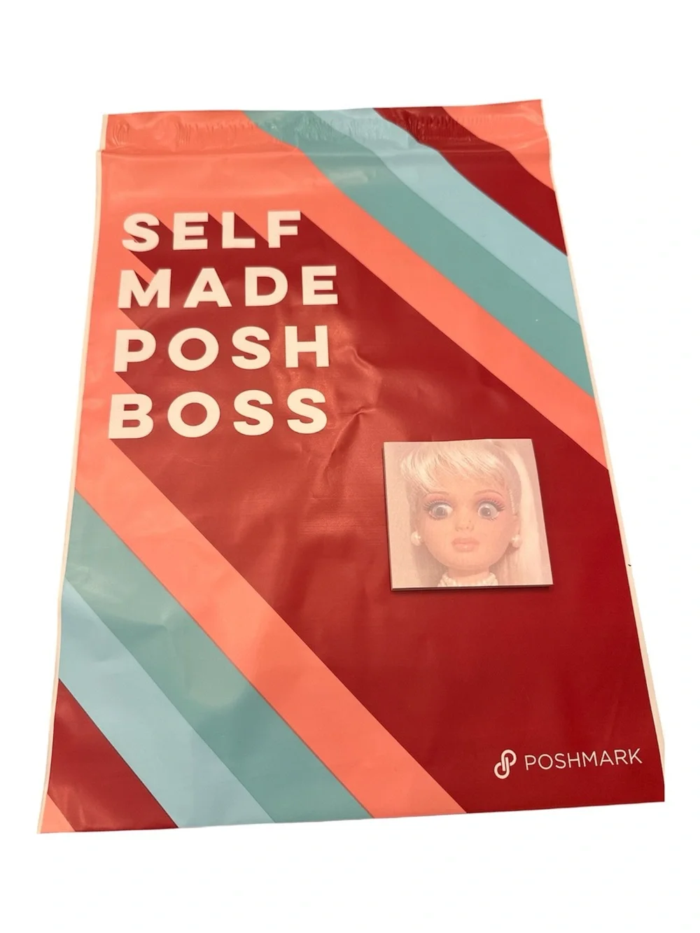 10 Self Made Posh Boss Tote/Bag & Funny Sticky Note Pad